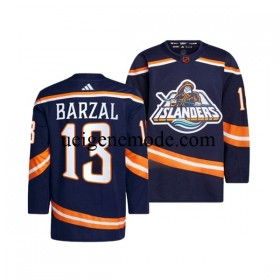 Herren New York Islanders Eishockey Trikot MATHEW BARZAL 13 Adidas 2022-2023 Reverse Retro Marine Authentic